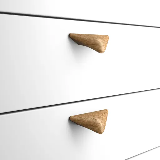 Wooden drawer pulls unusually shapes for luxury modern kitchen - 3